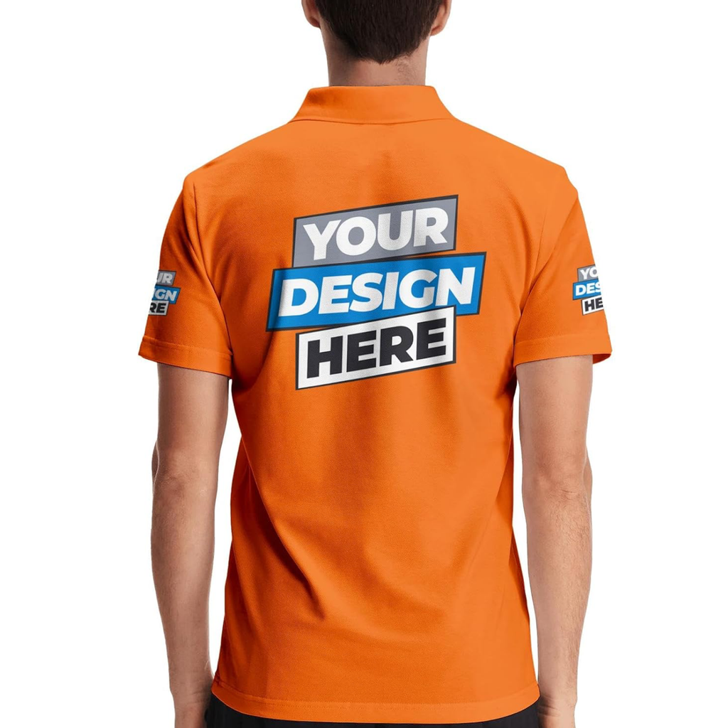CUSTOM POLO SHIRT ORANGE