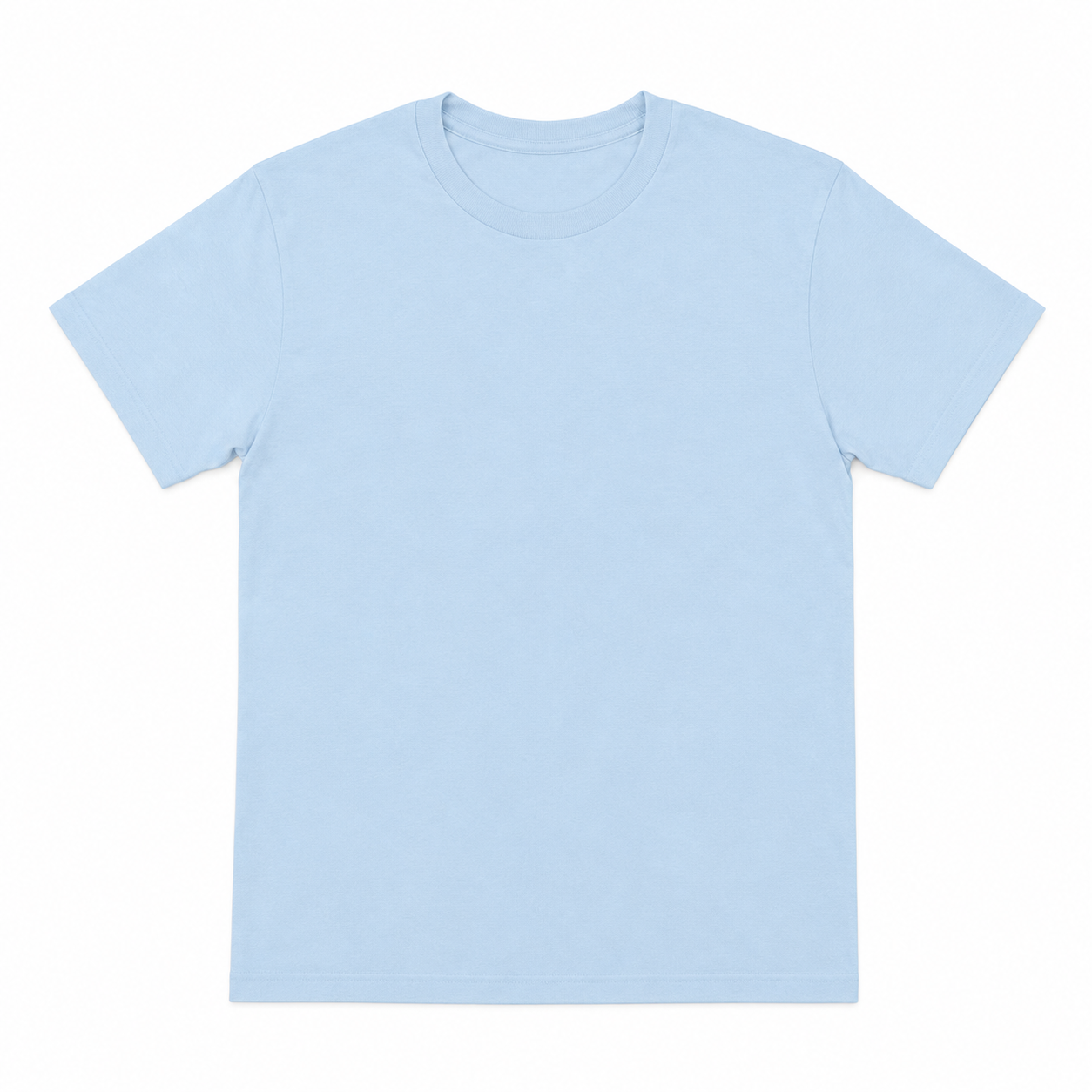 100% COTTON SHIRT LIGHT BLUE CUSTOM