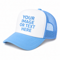CUSTOM TRUCKER HAT SKY BLUE