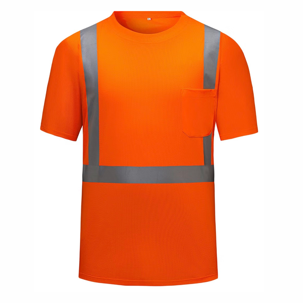 CUSTOM HI-VIS MESH SAFTY SHIRT ORANGE 2