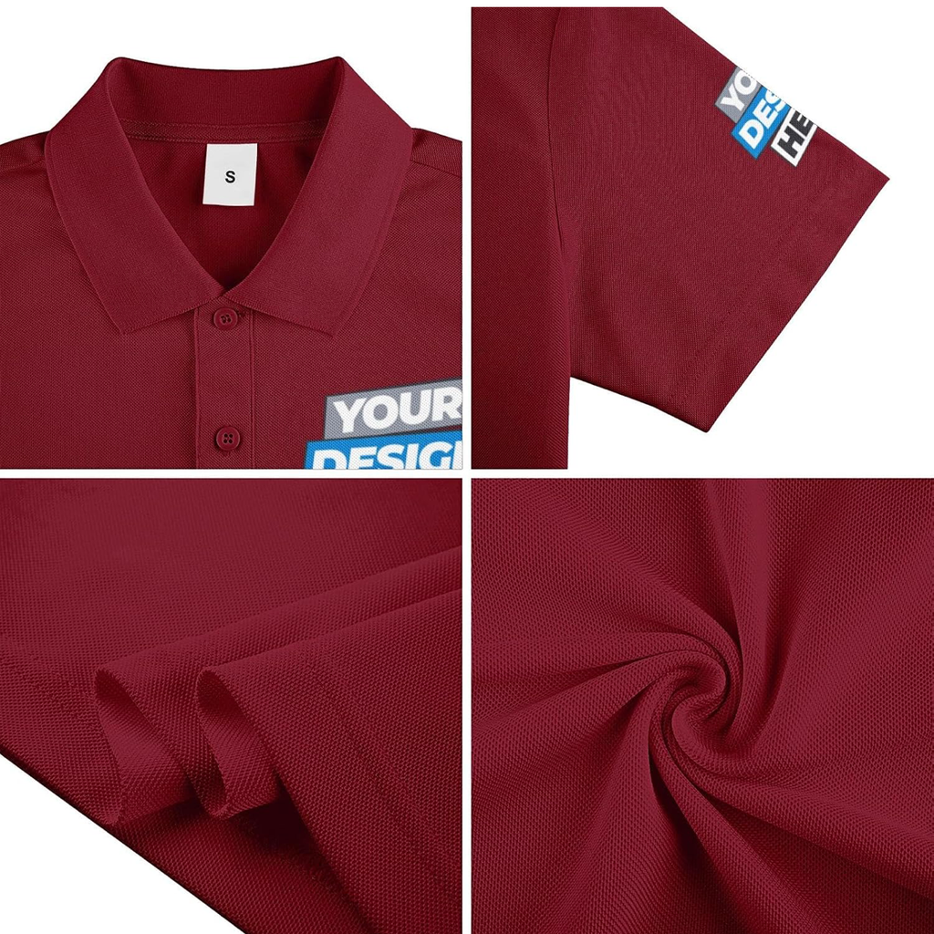 CUSTOM POLO SHIRT BURGUNDY