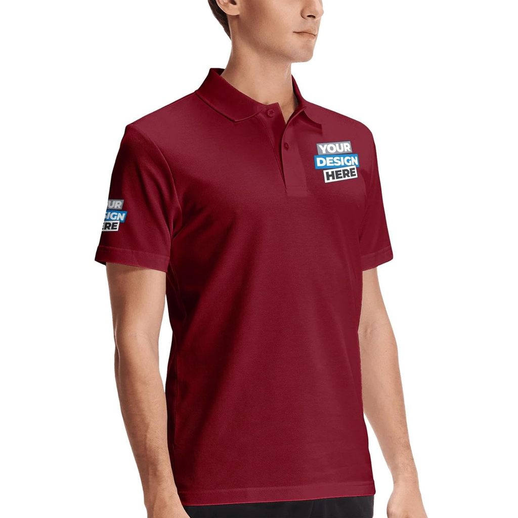 CUSTOM POLO SHIRT BURGUNDY