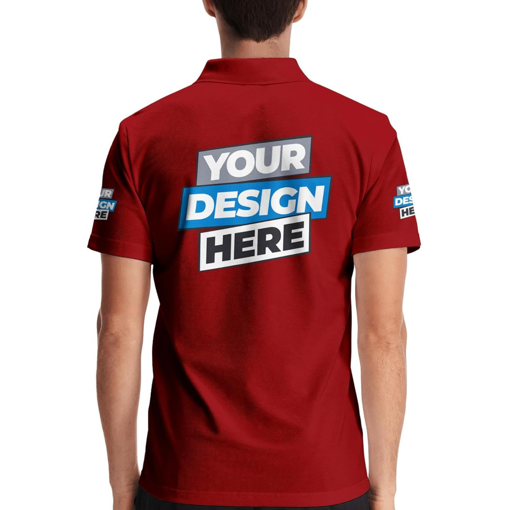 CUSTOM POLO SHIRT RED