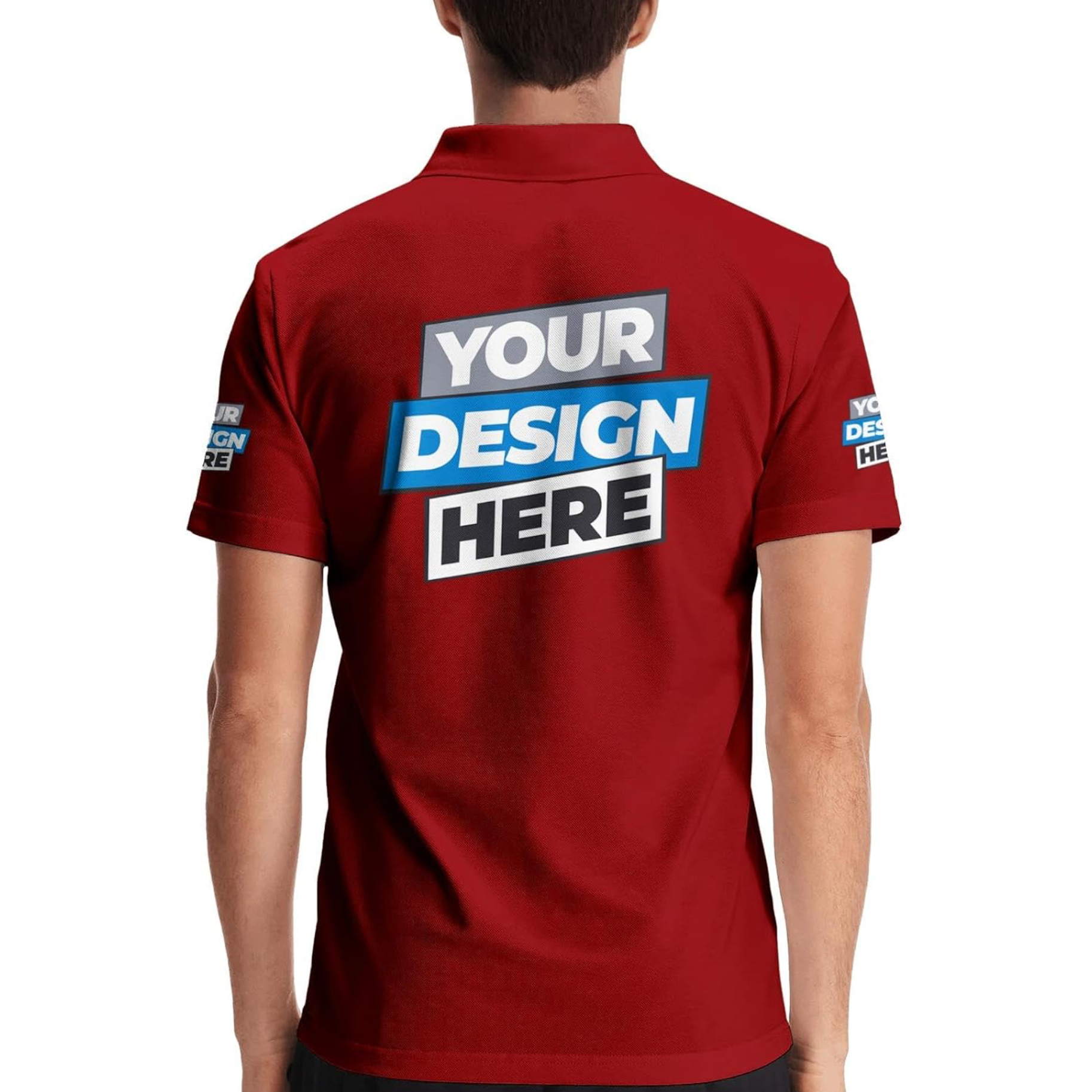CUSTOM POLO SHIRT RED