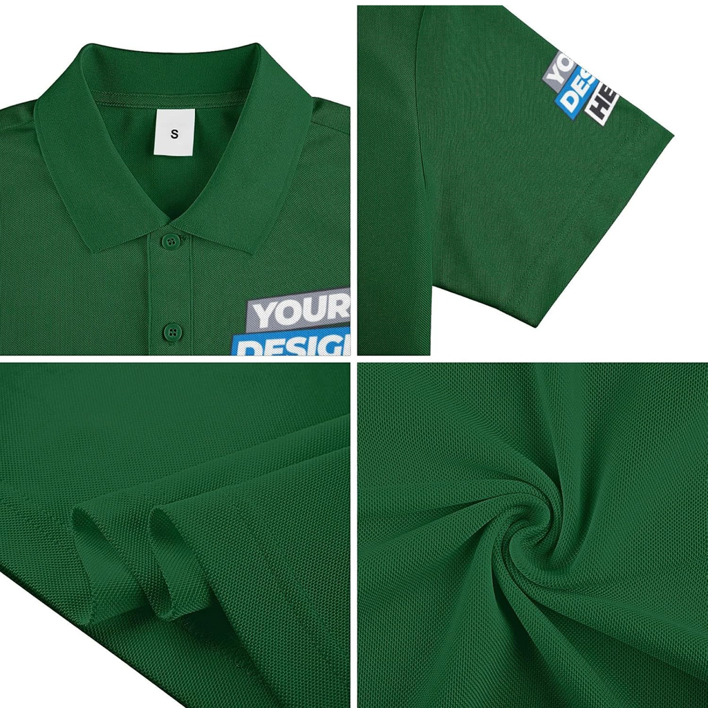 CUSTOM POLO SHIRT FOREST GREEN