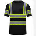 CUSTOM HI-VIS MESH SAFTY SHIRT BLACK