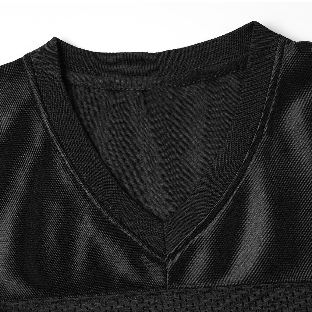 BLACK GREY MEN FOOTBALL JERSEY