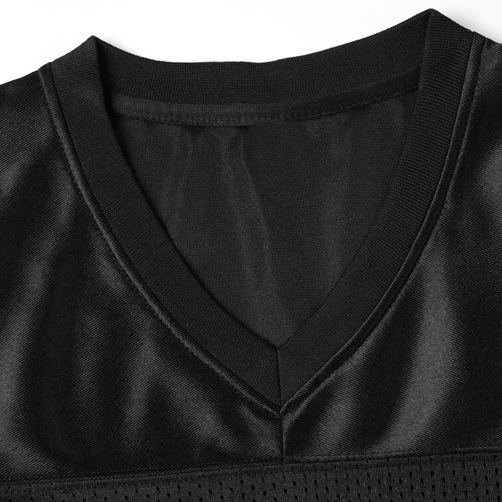 BLACK WHITE MEN FOOTBALL JERSEY
