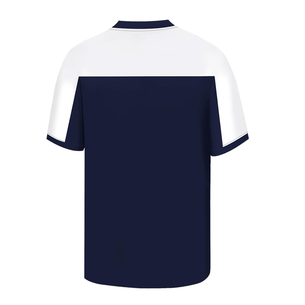 NAVY WHITE MEN FOOTBALL JERSEY