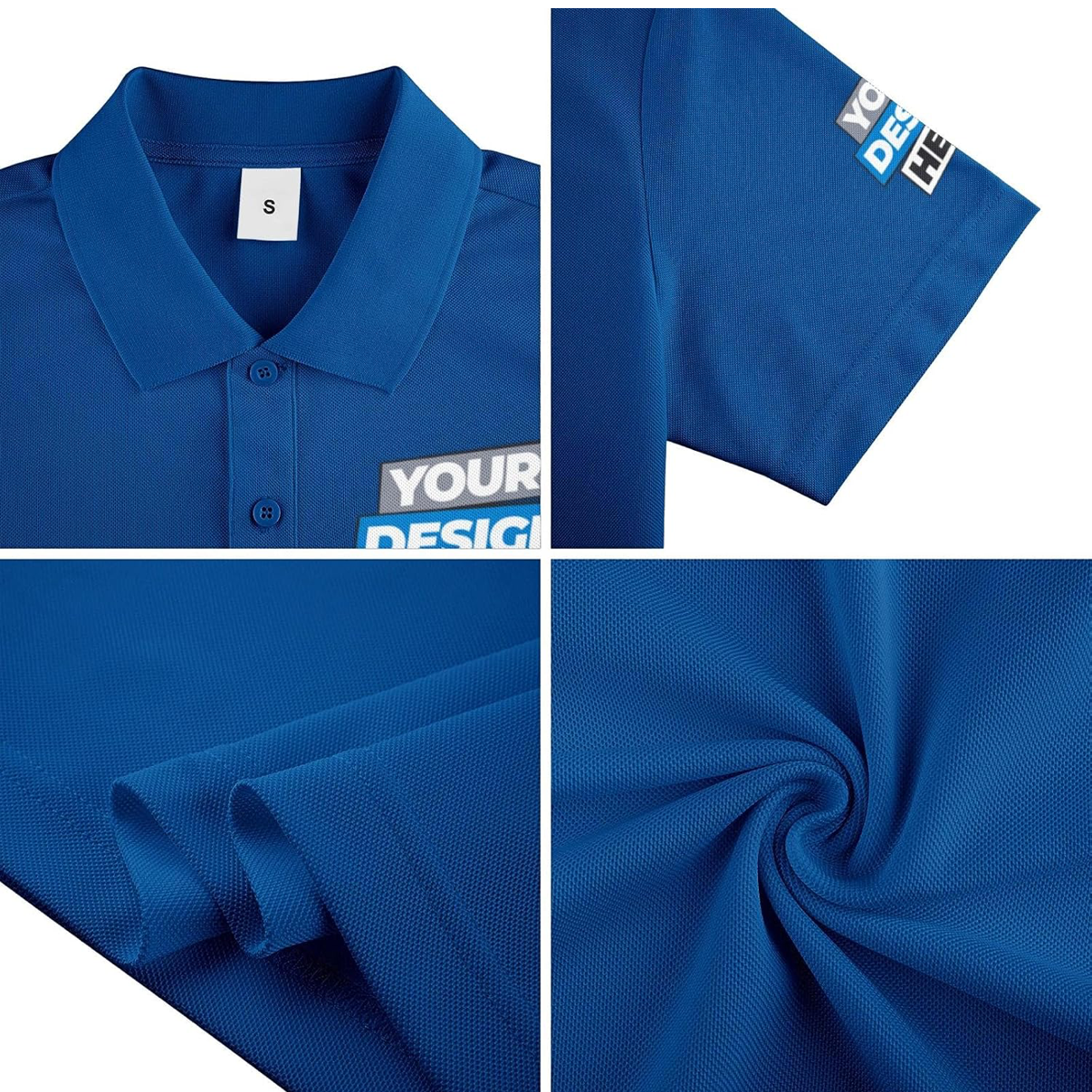 CUSTOM POLO SHIRT ROYAL BLUE