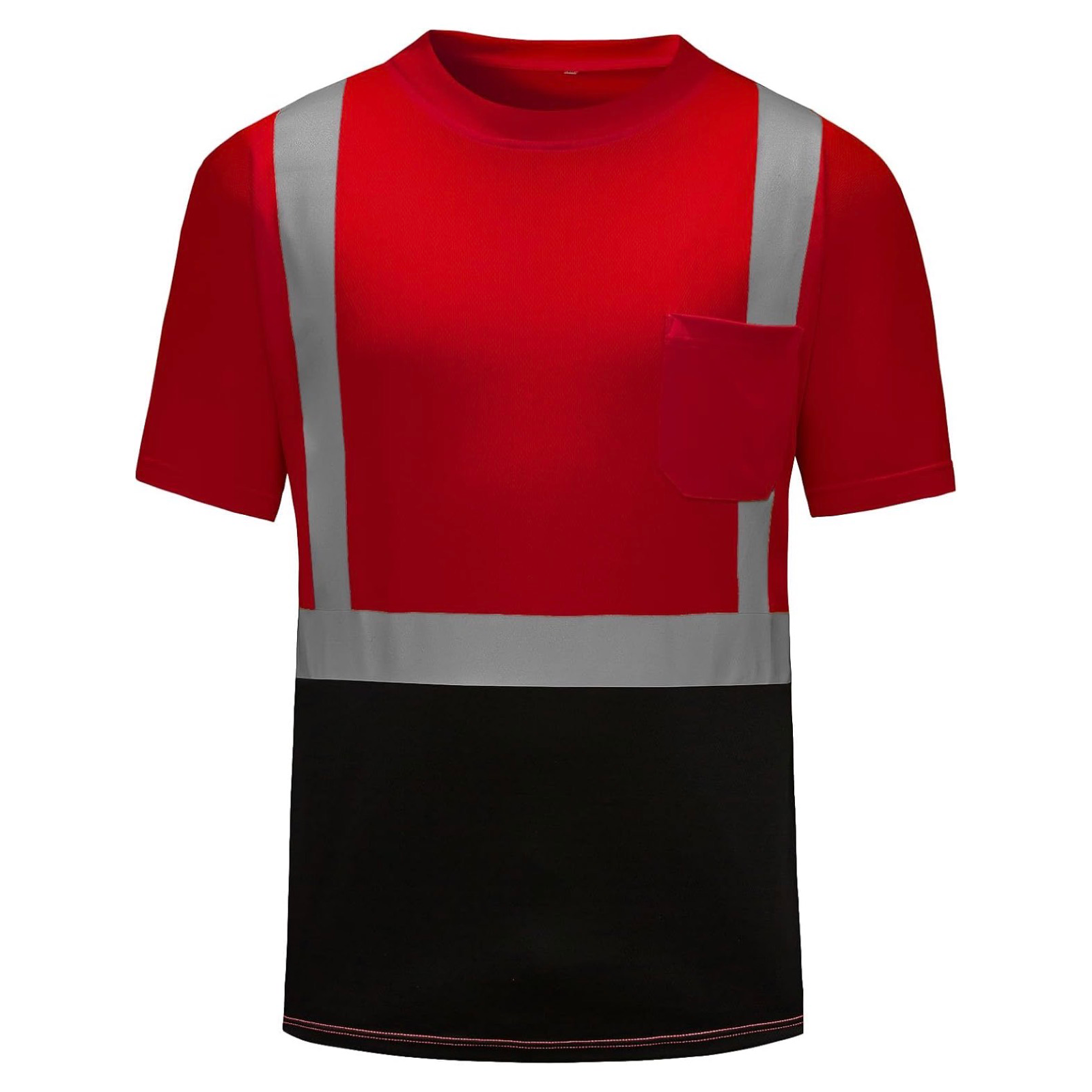 CUSTOM HI-VIS MESH SAFTY SHIRT RED