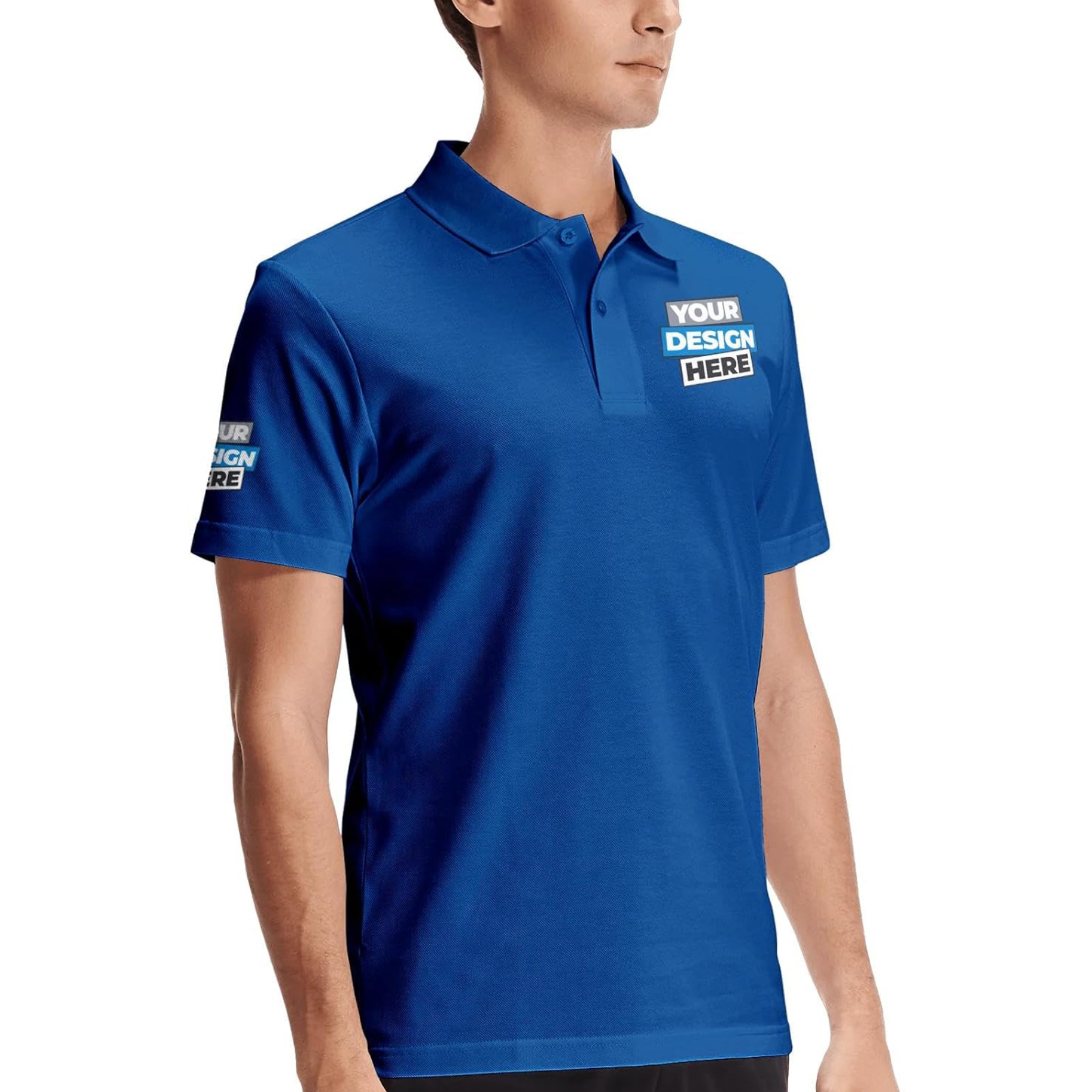 CUSTOM POLO SHIRT ROYAL BLUE