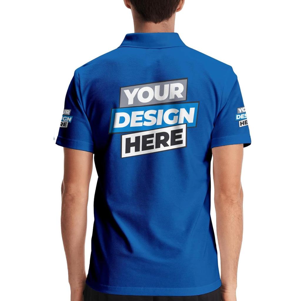 CUSTOM POLO SHIRT ROYAL BLUE