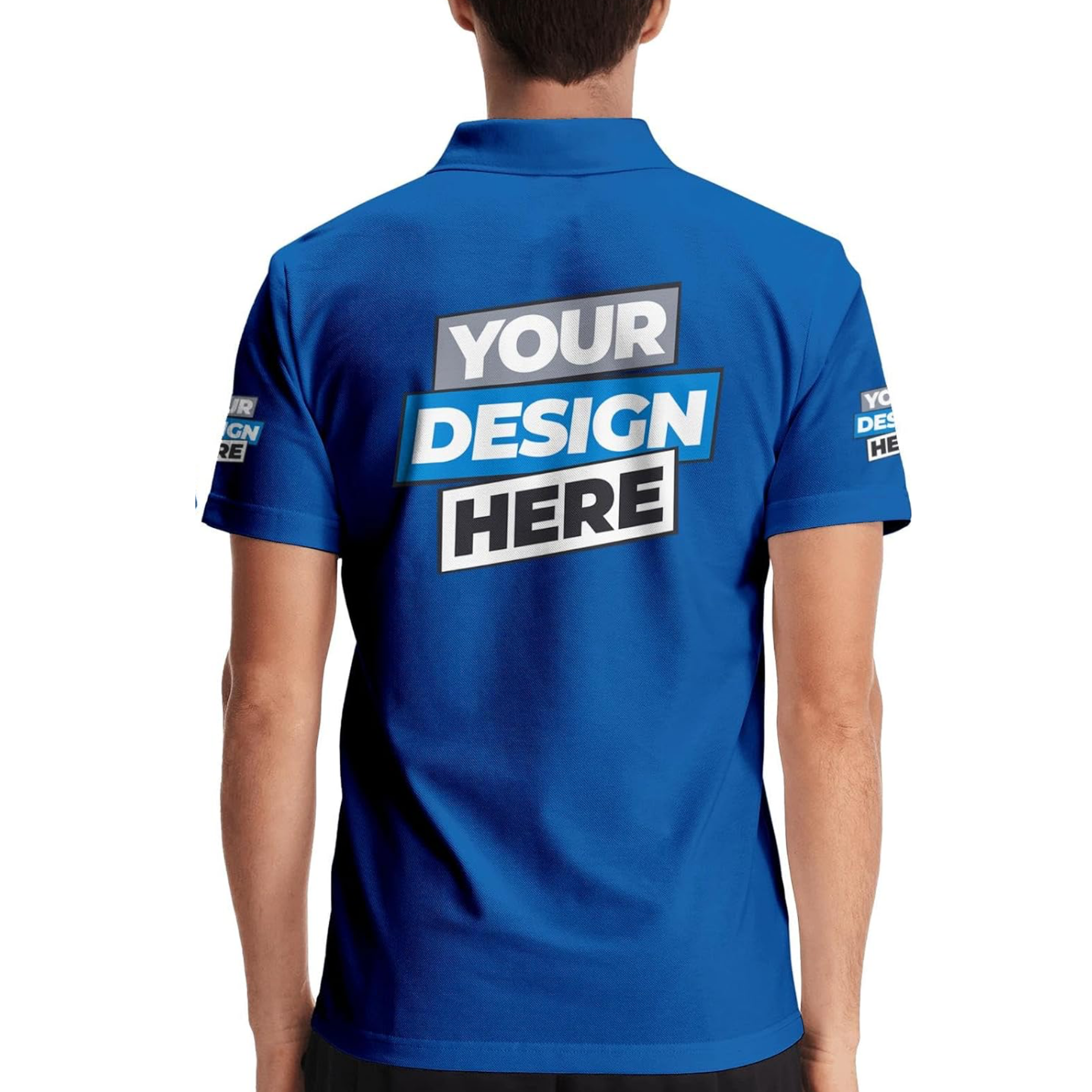 CUSTOM POLO SHIRT ROYAL BLUE