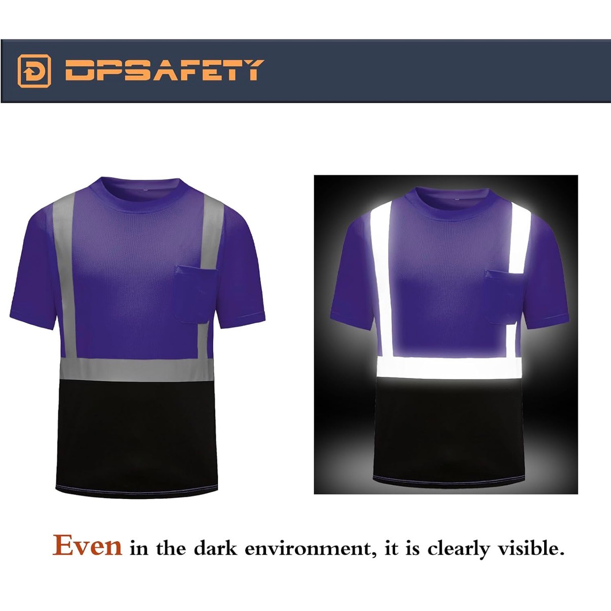CUSTOM HI-VIS MESH SAFTY SHIRT PURPLE