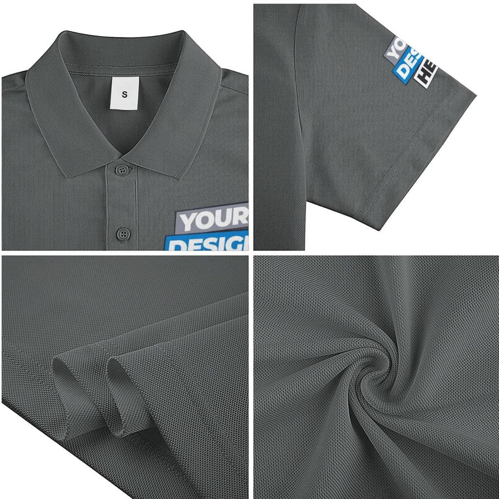 CUSTOM POLO SHIRT GREY