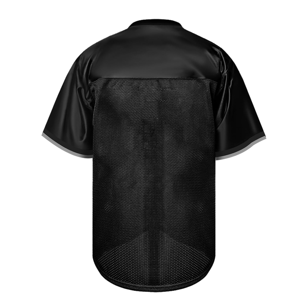 BLACK GREY MEN FOOTBALL JERSEY