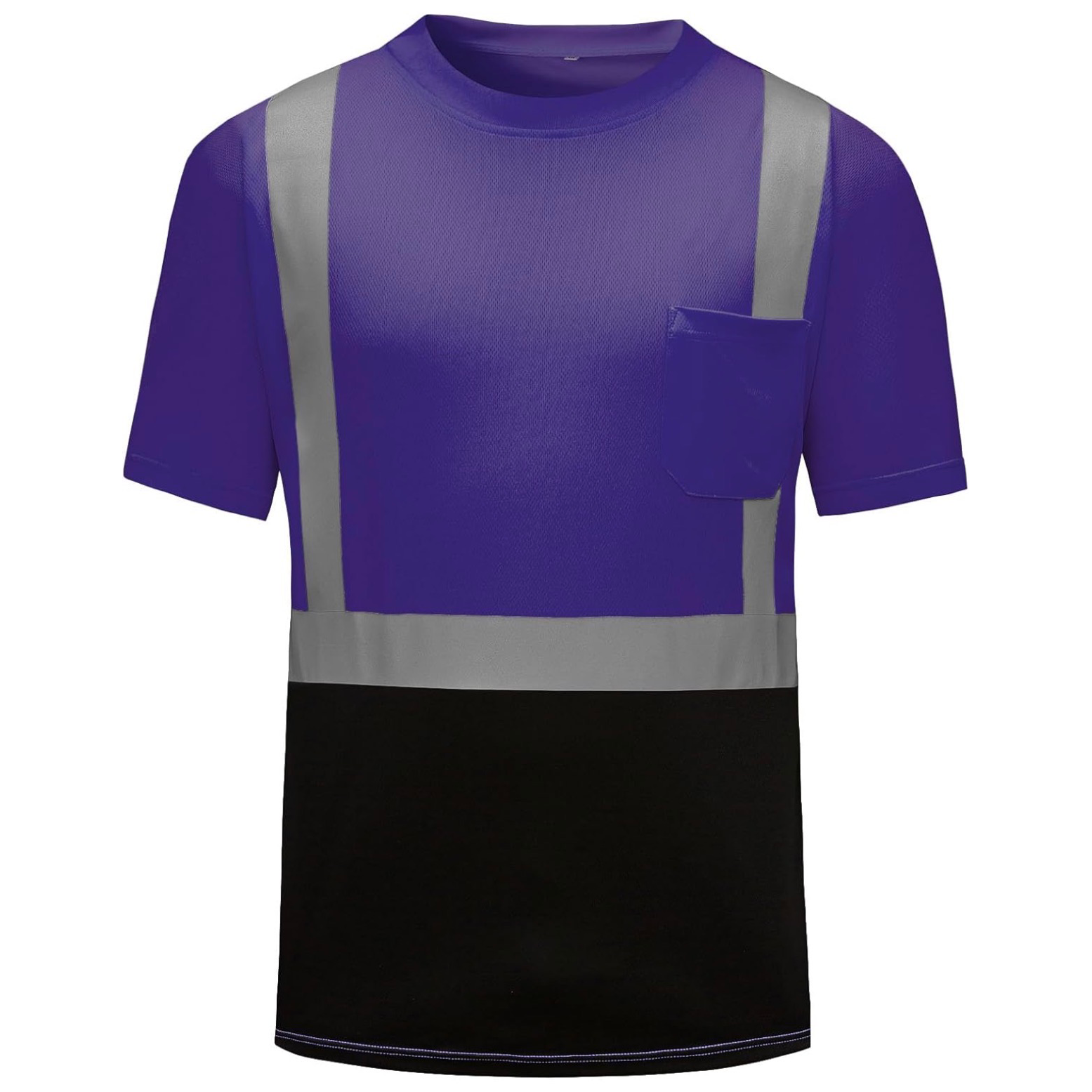 CUSTOM HI-VIS MESH SAFTY SHIRT PURPLE