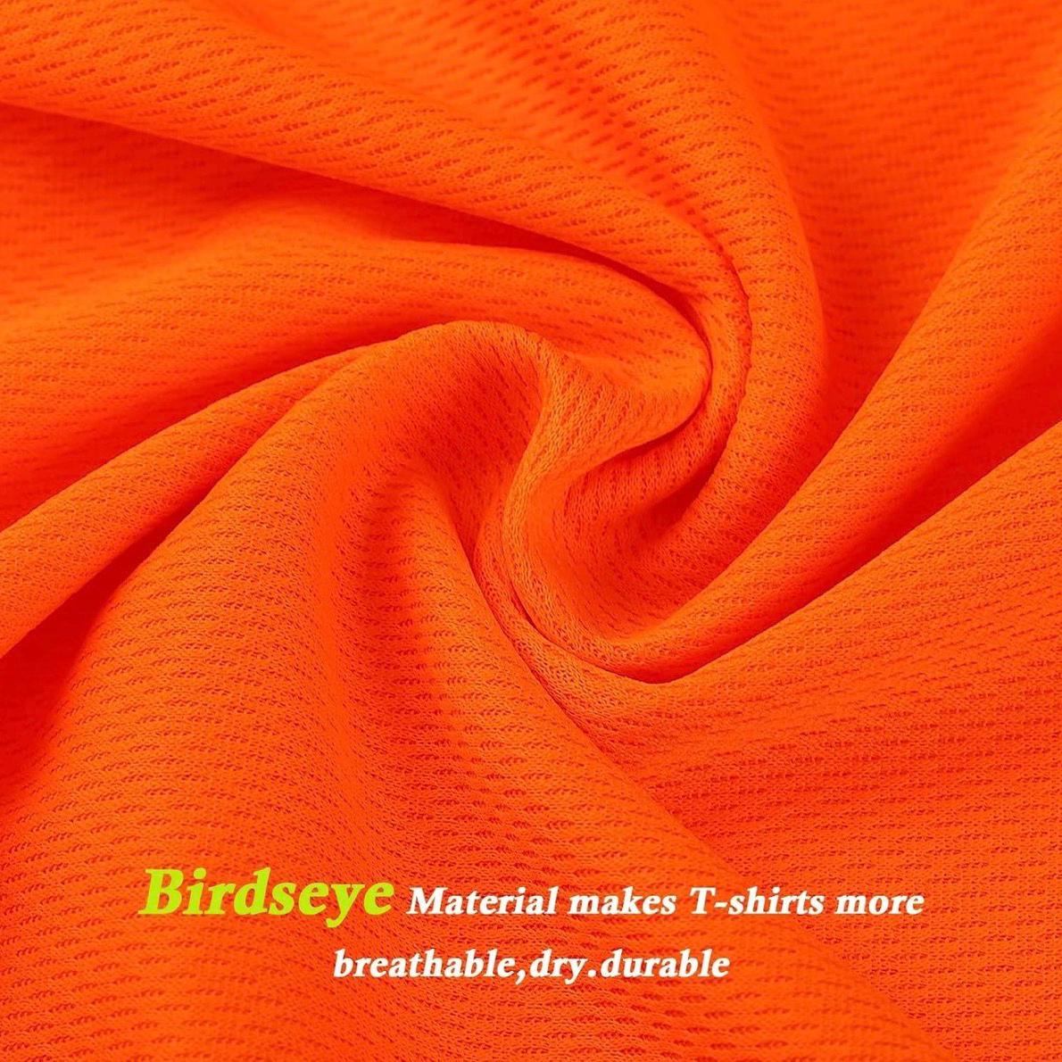 CUSTOM HI-VIS MESH SAFTY SHIRT ORANGE