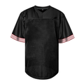 BLACK WHITE MEN FOOTBALL JERSEY