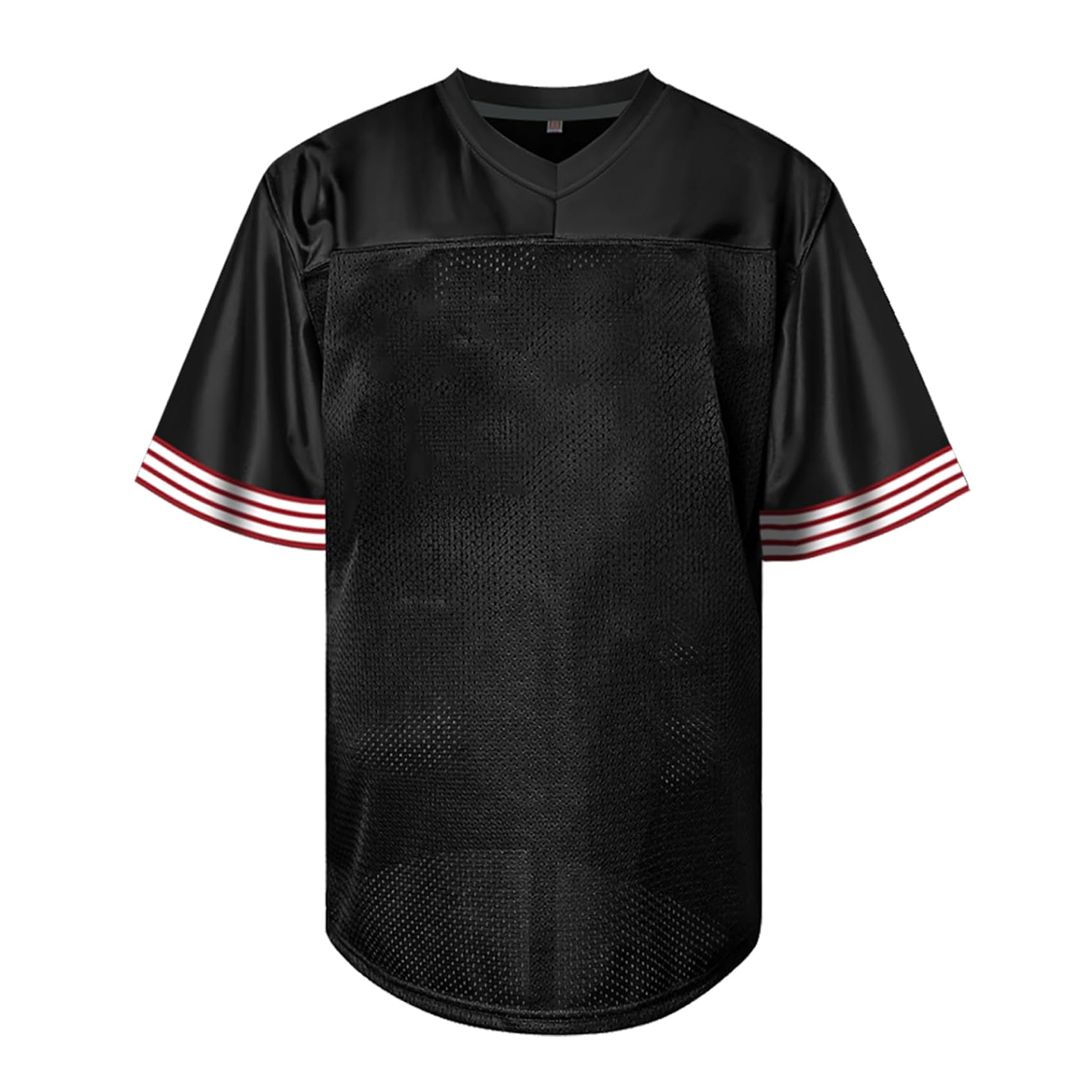 BLACK WHITE MEN FOOTBALL JERSEY