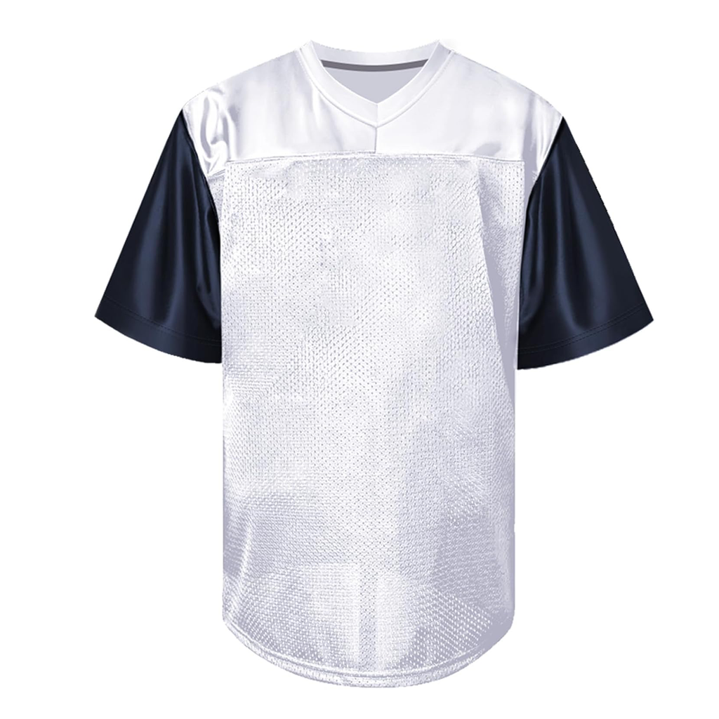 WHITE NAVY MEN FOOTBALL JERSEY
