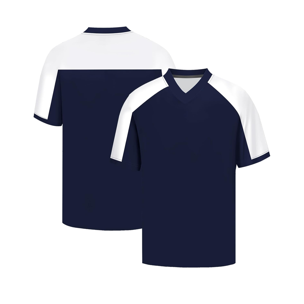 NAVY WHITE MEN FOOTBALL JERSEY