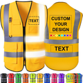 CUSTOM HI-VIS SAFTEY VEST YELLOW