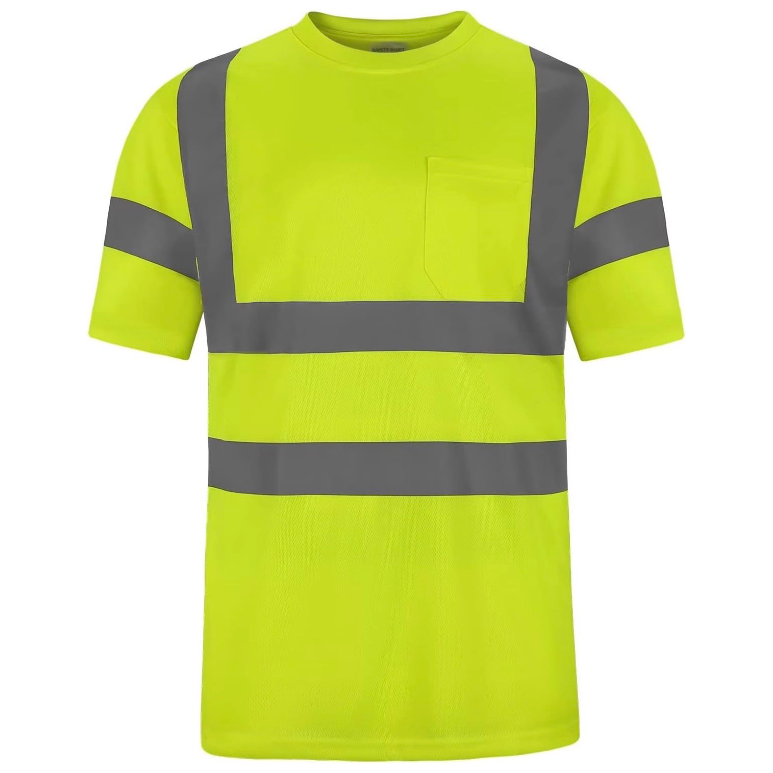 CUSTOM HI-VIS MESH SAFTY SHIRT LIME 1