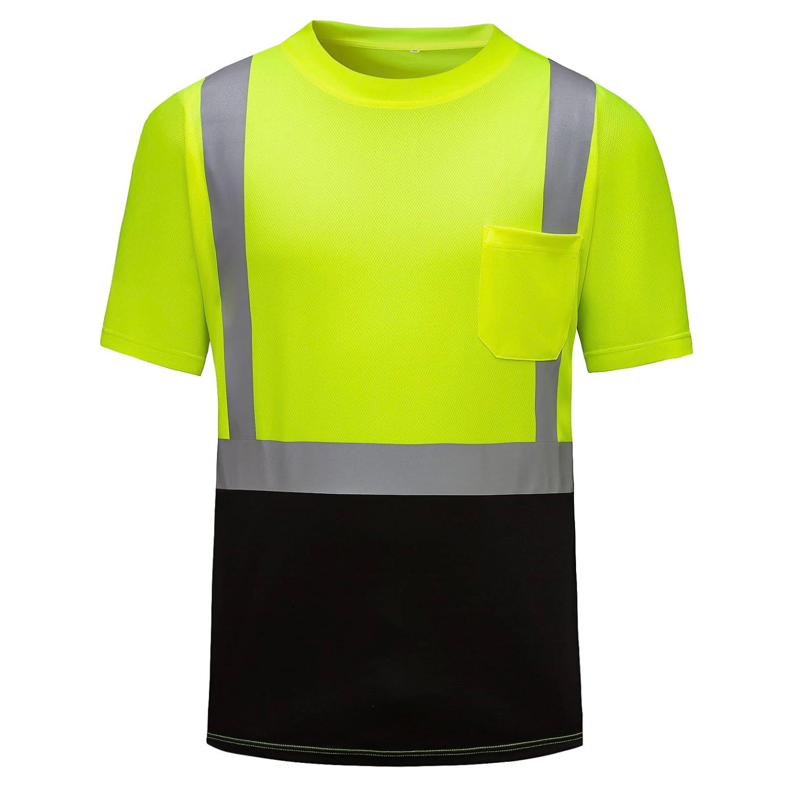 CUSTOM HI-VIS MESH SAFTY SHIRT LIME 2