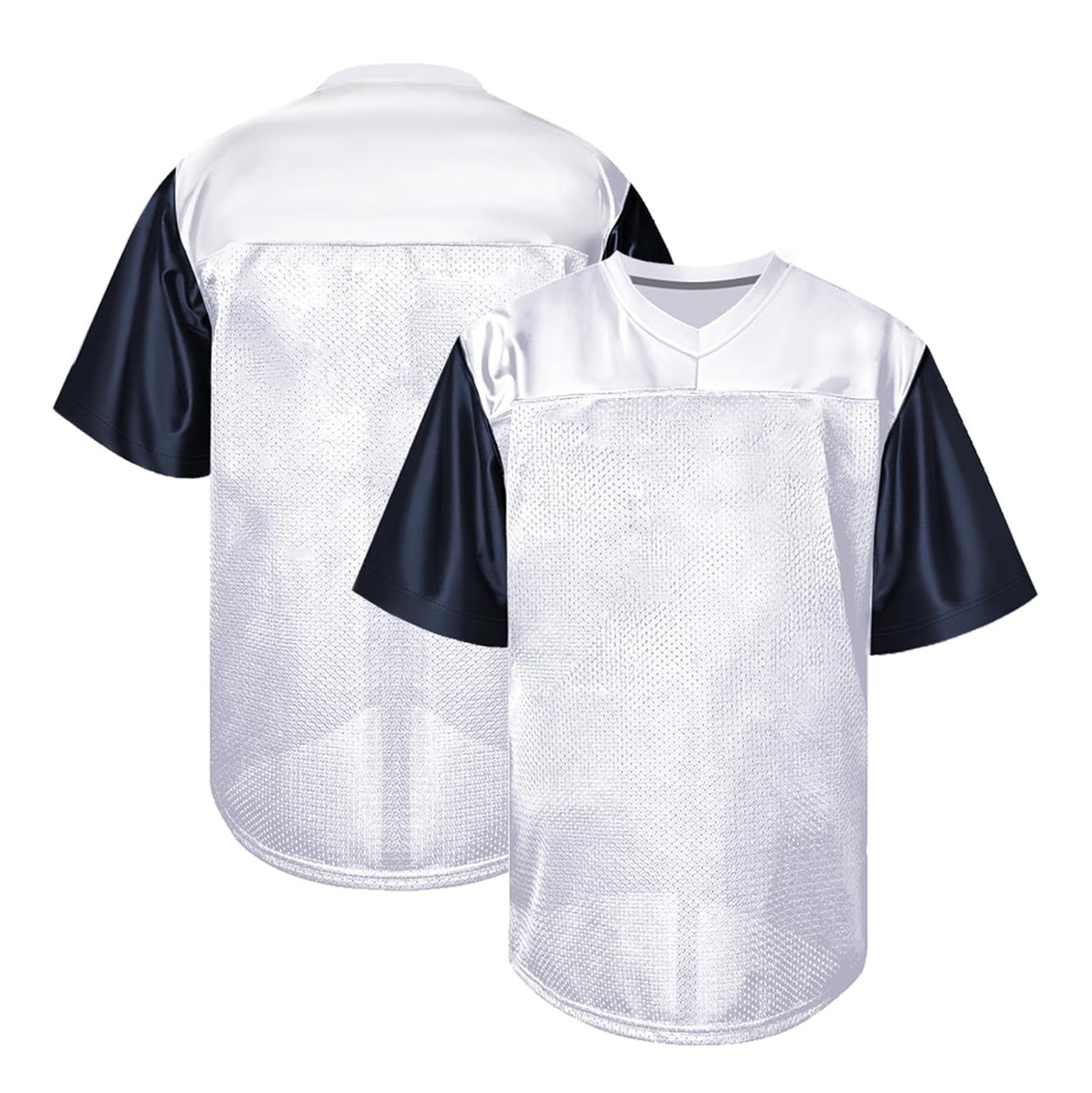 WHITE NAVY MEN FOOTBALL JERSEY