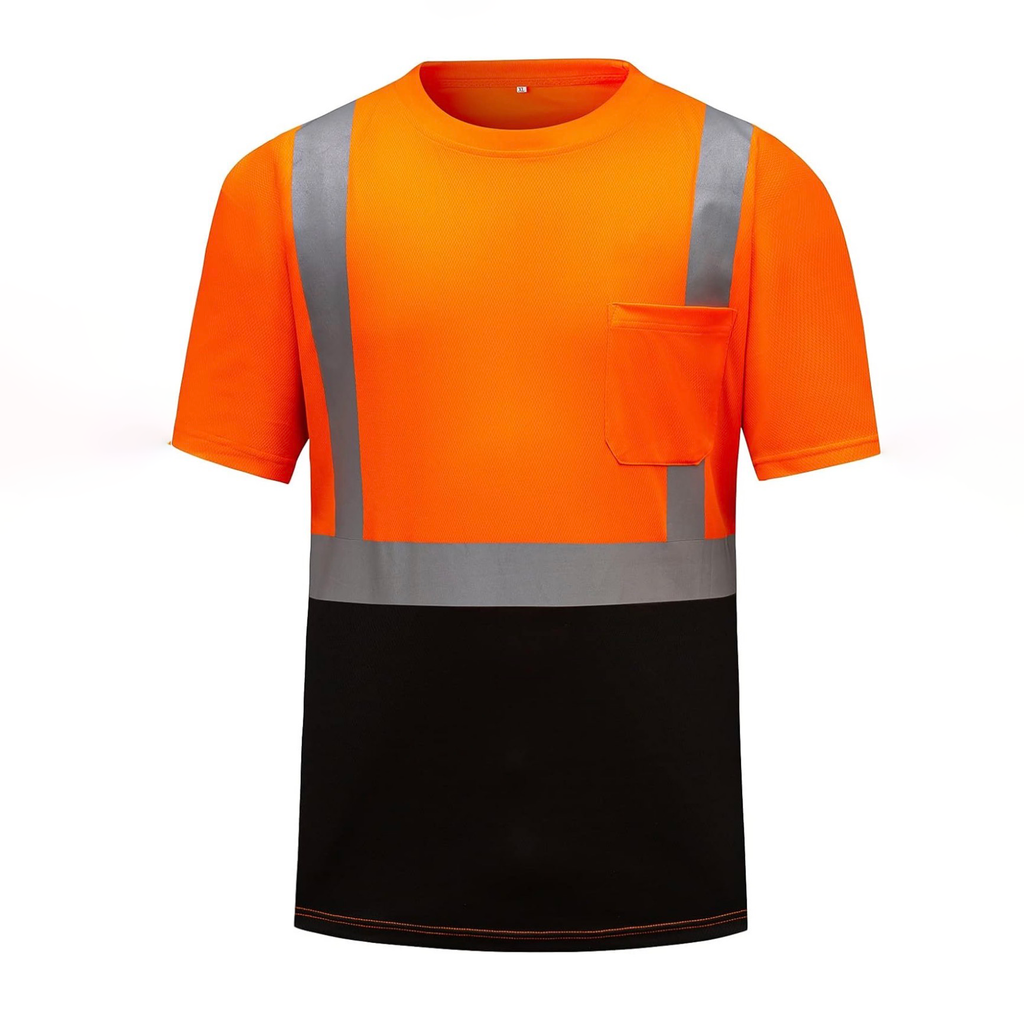 CUSTOM HI-VIS MESH SAFTY SHIRT ORANGE 3