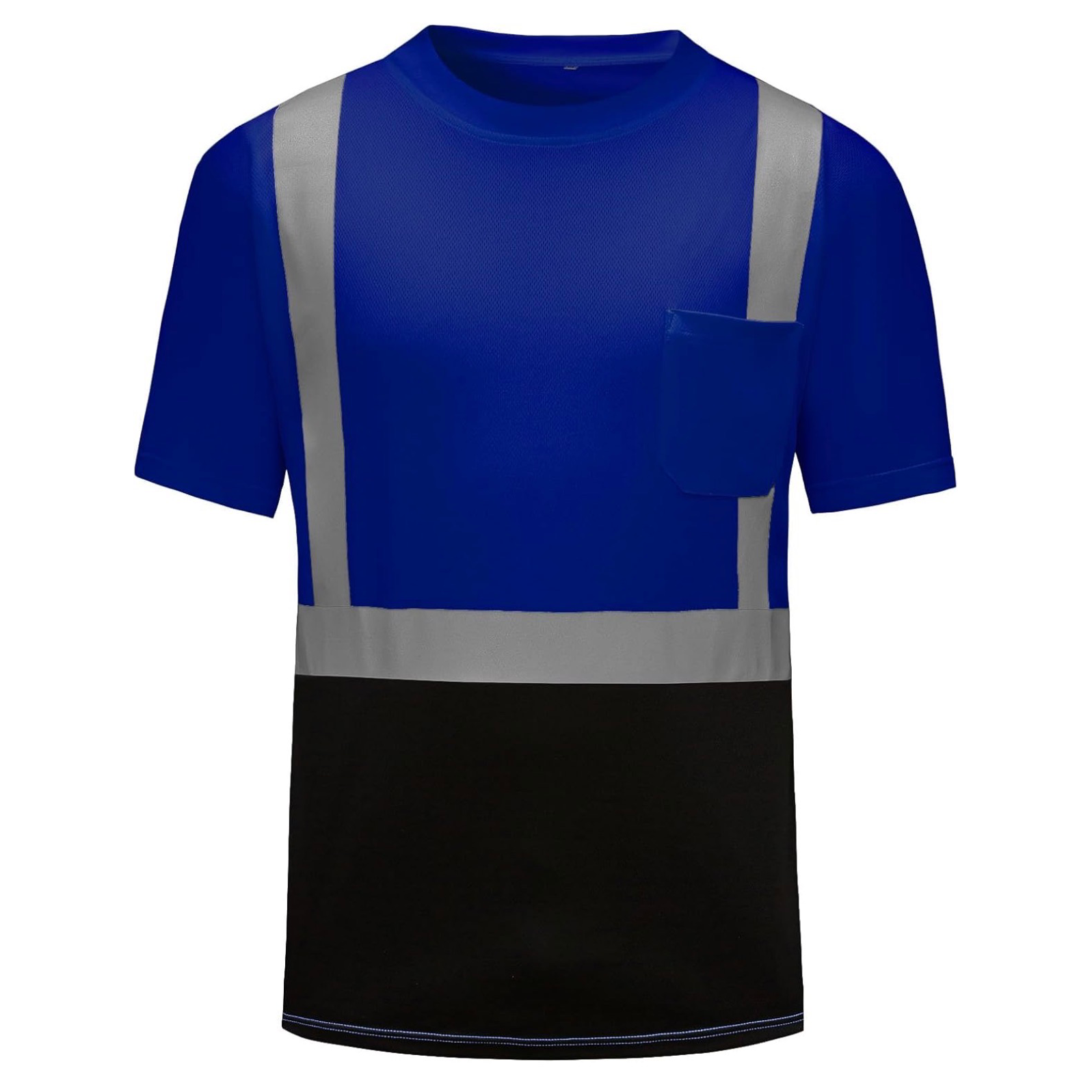 CUSTOM HI-VIS MESH SAFTY SHIRT KLEIN BLUE
