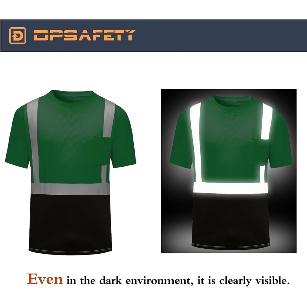 CUSTOM HI-VIS MESH SAFTY SHIRT GREEN