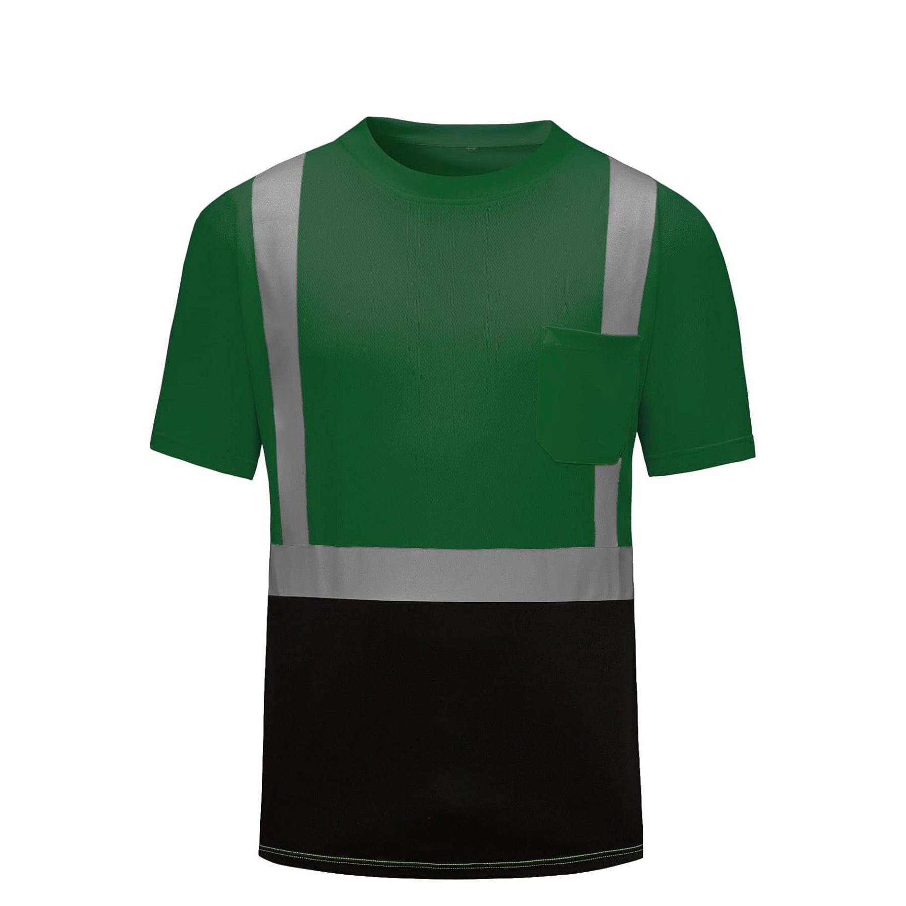 CUSTOM HI-VIS MESH SAFTY SHIRT GREEN