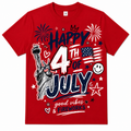 4TH OF JULY SHIRT RED