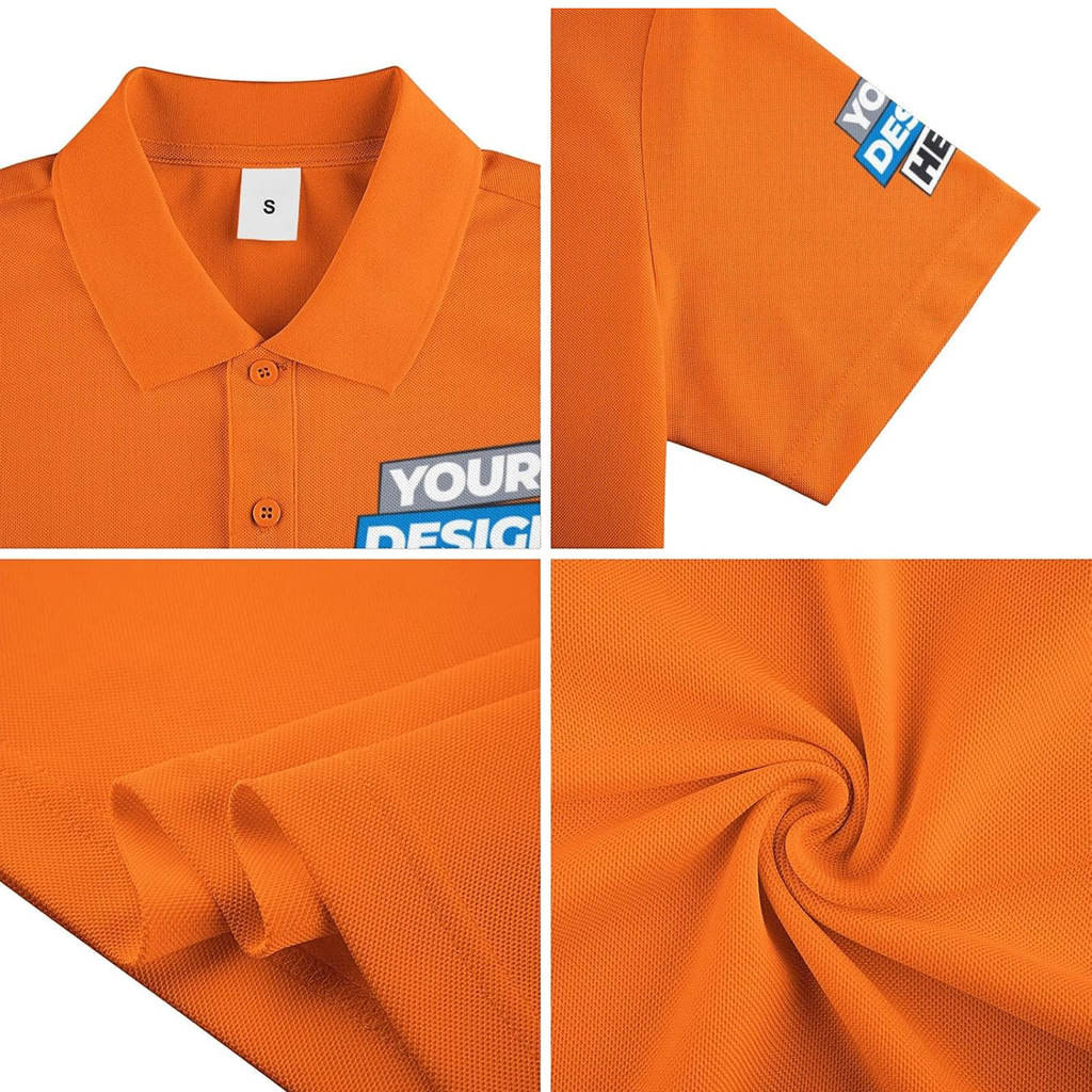 CUSTOM POLO SHIRT ORANGE