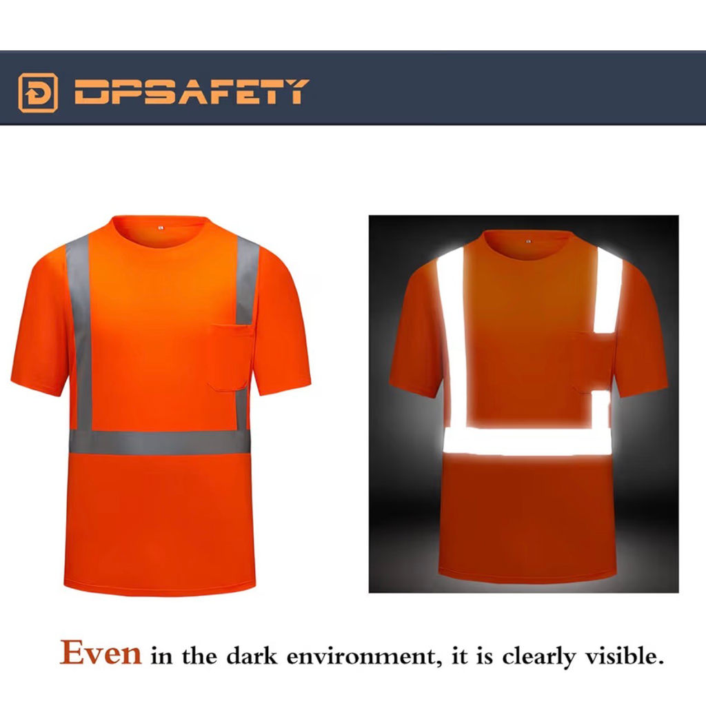 CUSTOM HI-VIS MESH SAFTY SHIRT ORANGE 2