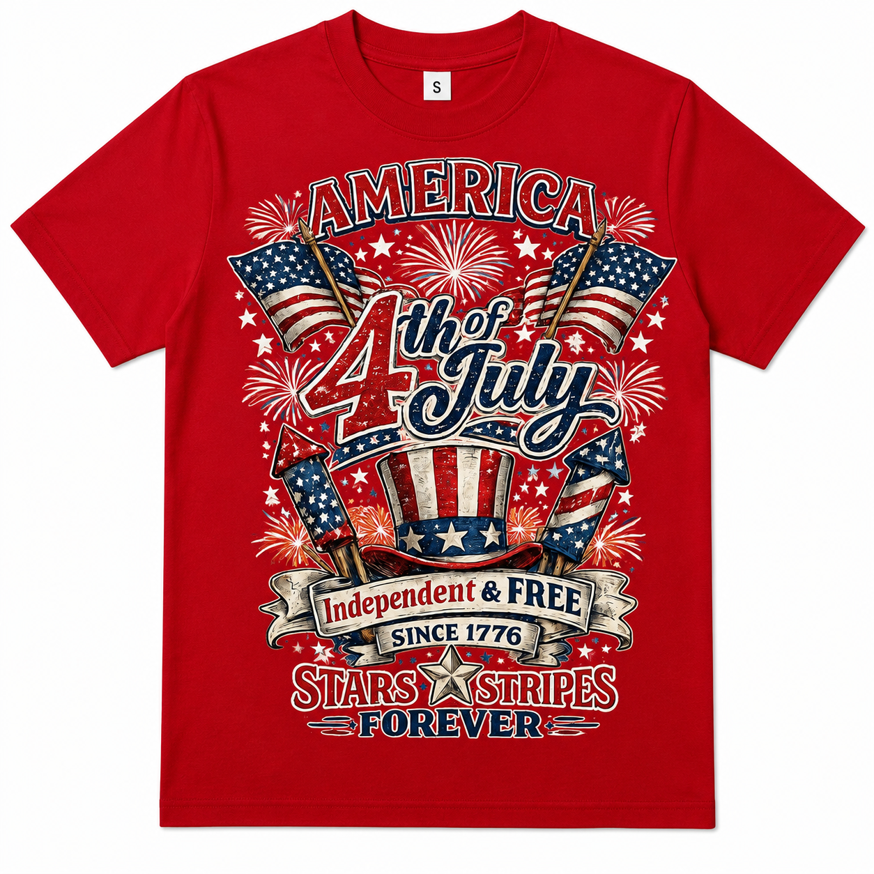 4TH OF JULY SHIRT RED