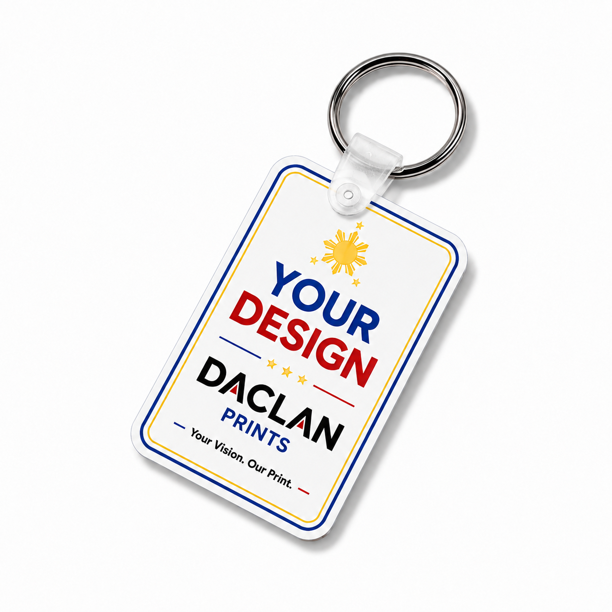 CUSTOM KEYCHAIN 2.32X1.53 INCHES
