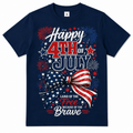 4TH OF JULY SHIRT NAVY BLUE