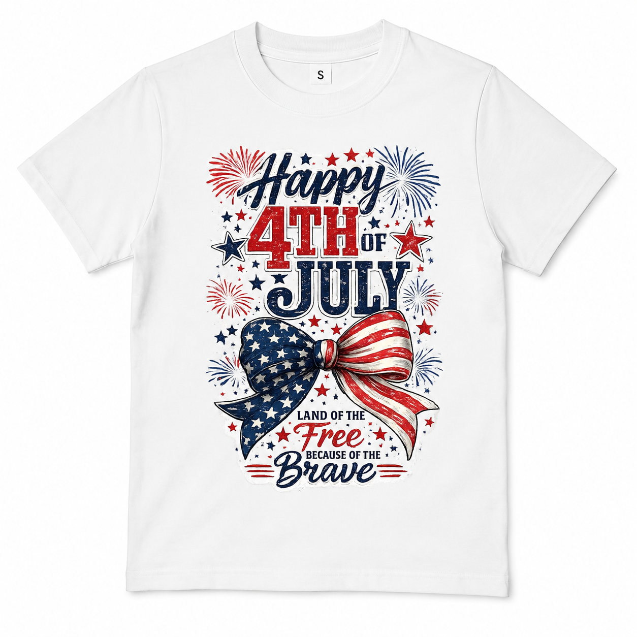 4TH OF JULY SHIRT WHITE