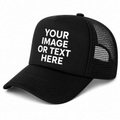 CUSTOM TRUCKER HAT BLACK