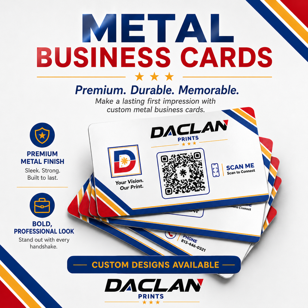 METALLIC BUSINESSCARDS 3.5 X 2