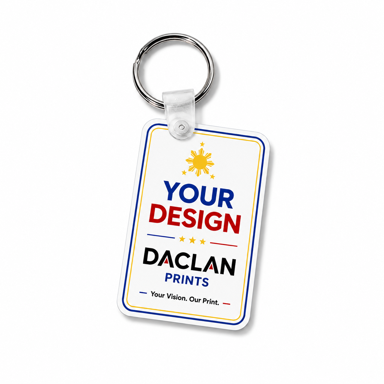 CUSTOM KEYCHAIN 2.32X1.53 INCHES