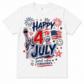 4TH OF JULY SHIRT WHITE