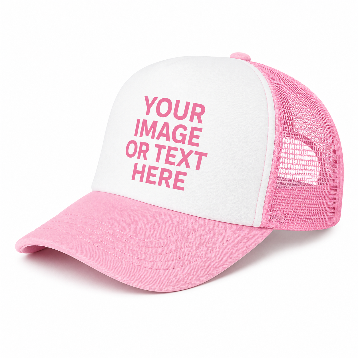 CUSTOM TRUCKER HAT PINK